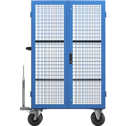Shelf truck, double doors, 1 shelf, light blue.