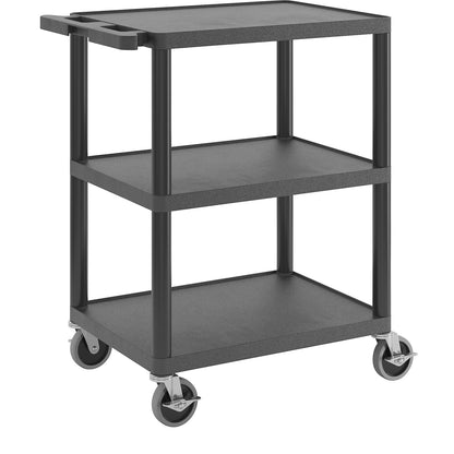 MULTI universal truck, LxWxH 610 x 460 x 840 mm, 3 shelves, black.