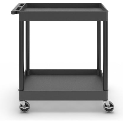 MULTI universal truck, LxWxH 920 x 640 x 960 mm, 2 shelves, black.