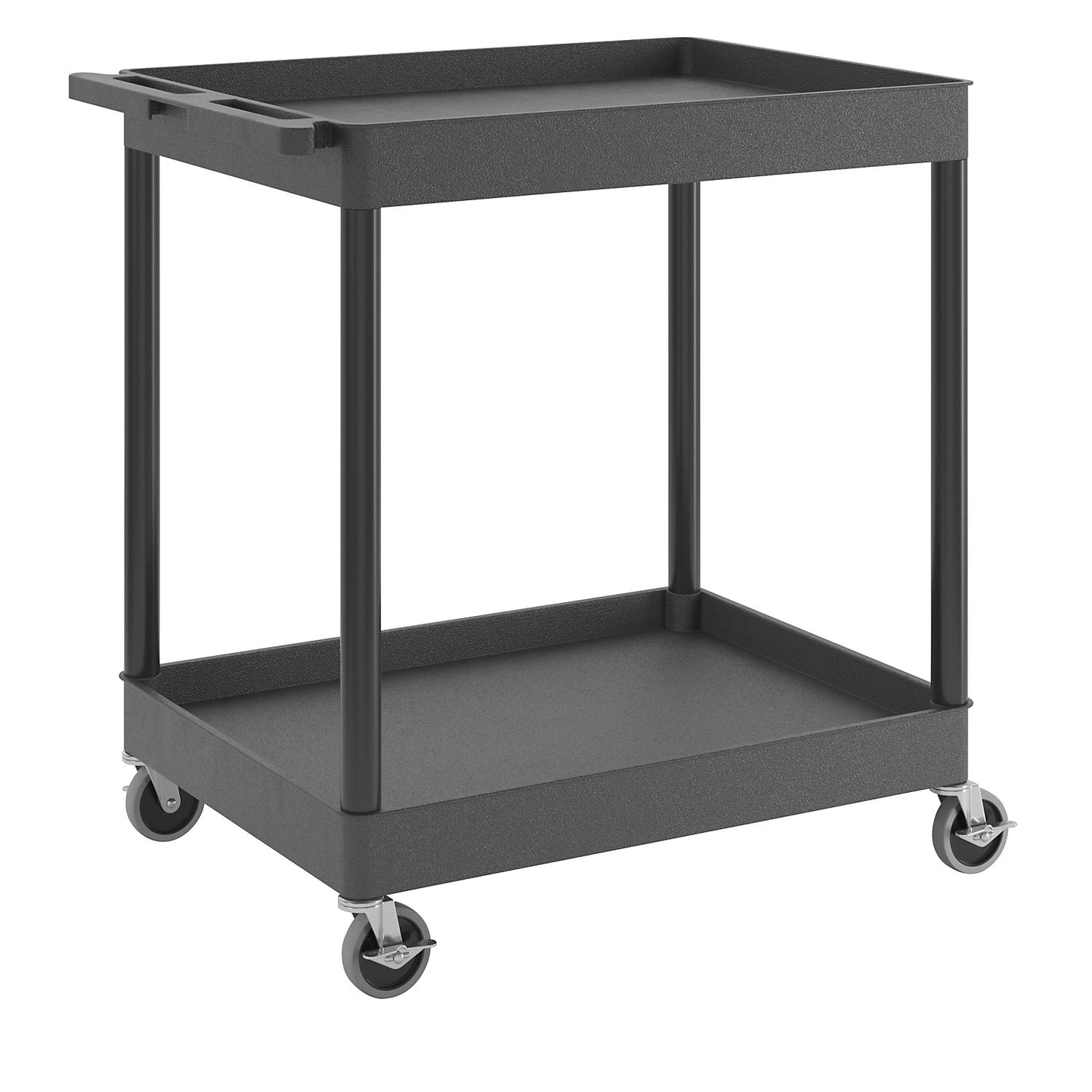 MULTI universal truck, LxWxH 920 x 640 x 960 mm, 2 shelves, black.