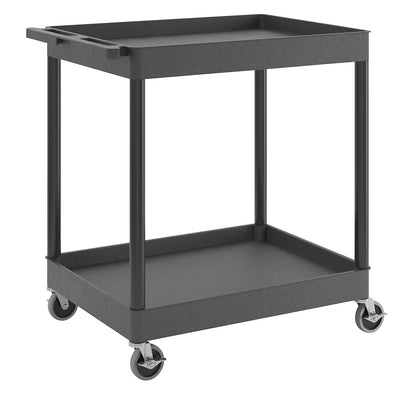 MULTI universal truck, LxWxH 920 x 640 x 960 mm, 2 shelves, black.