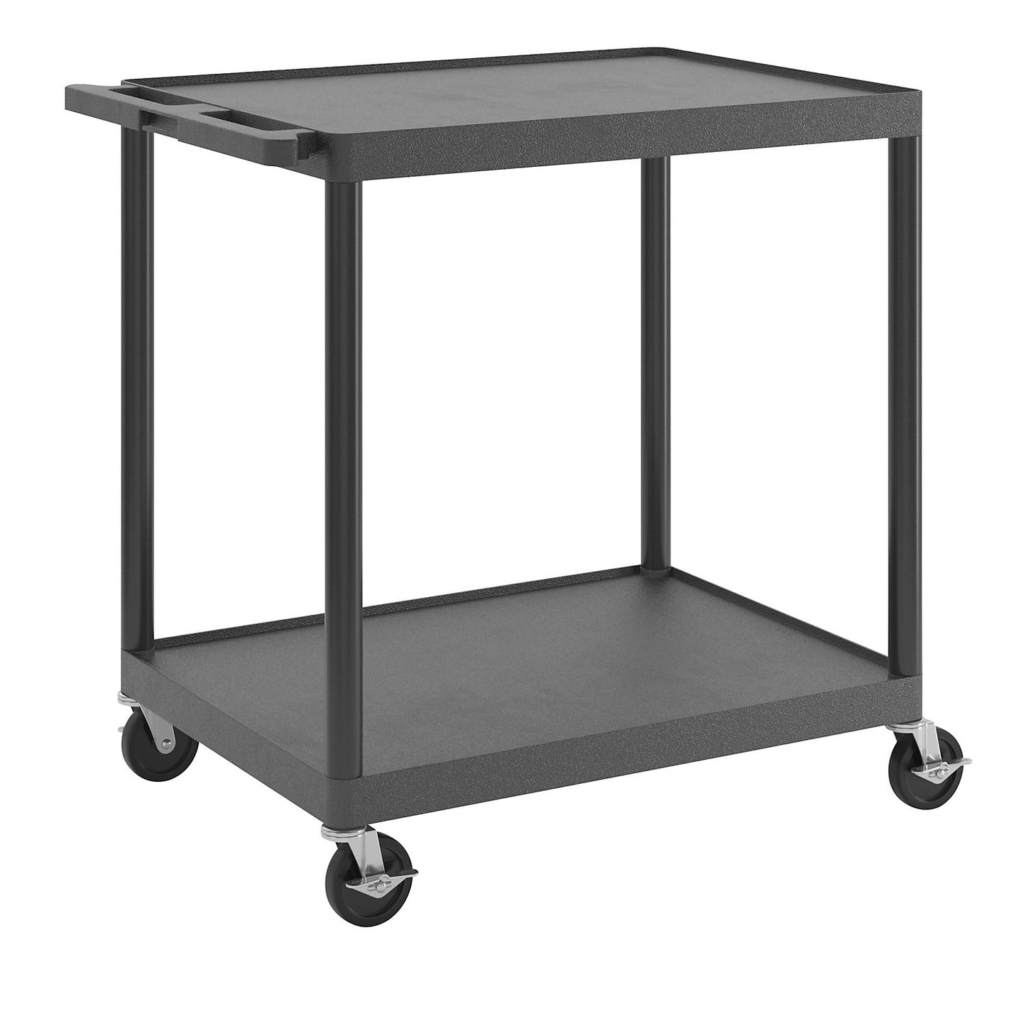 MULTI universal truck, LxWxH 890 x 610 x 880 mm, 2 shelves, black.