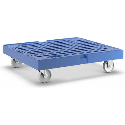 Transport dolly XL, max. load 500 kg, LxWxH 810 x 720 x 195 mm, light blue.