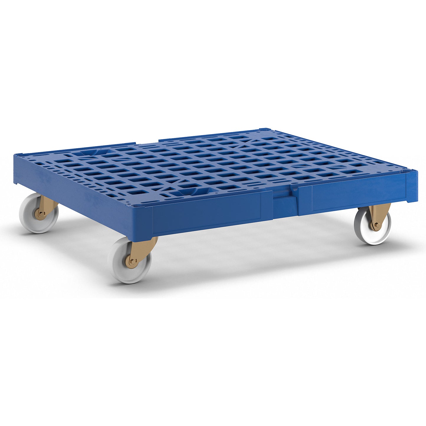 Transport dolly XL, max. load 500 kg, LxWxH 810 x 720 x 195 mm, gentian blue.