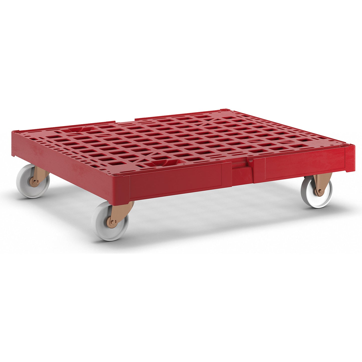 Transport dolly XL, max. load 500 kg, LxWxH 810 x 720 x 195 mm, flame red.