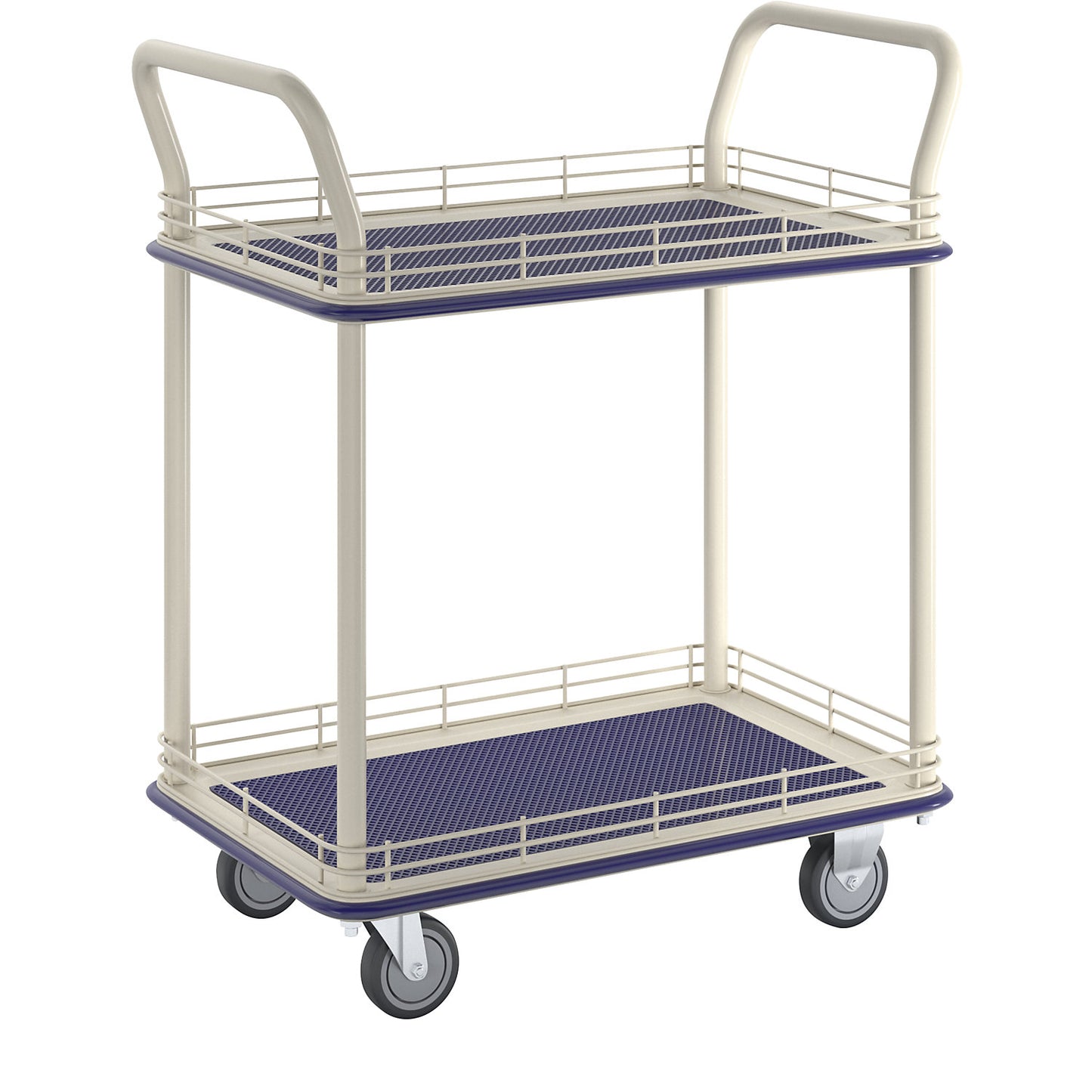 Industrial table trolley, with two shelves, max. load 200 kg.