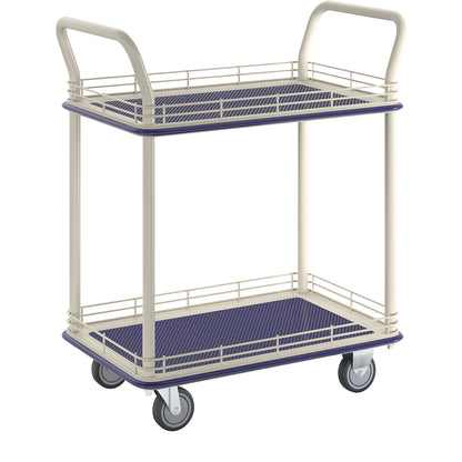 Industrial table trolley, with two shelves, max. load 200 kg.