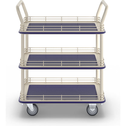 Industrial table trolley, with three shelves, max. load 200 kg.