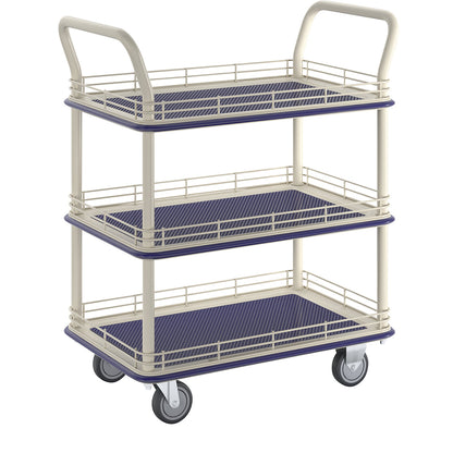 Industrial table trolley, with three shelves, max. load 200 kg.