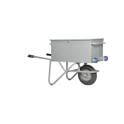 Tool wheelbarrow, folding, lockable, 4-ply pneumatic tyres.