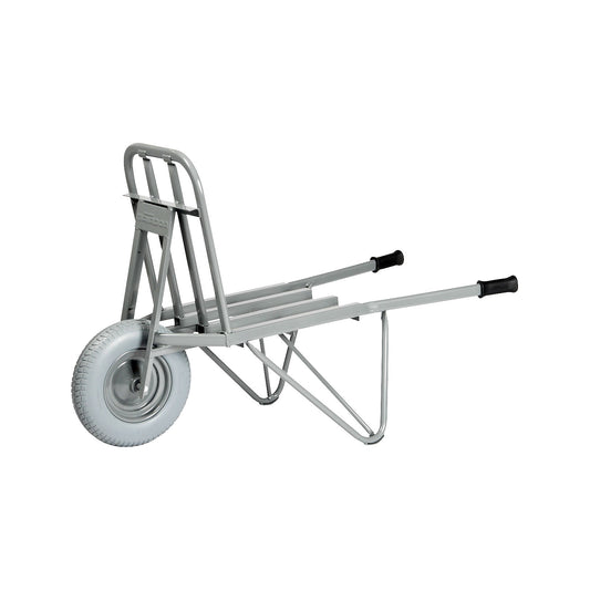 Brick and tile wheelbarrow, for 60 tiles, powder coated grey.