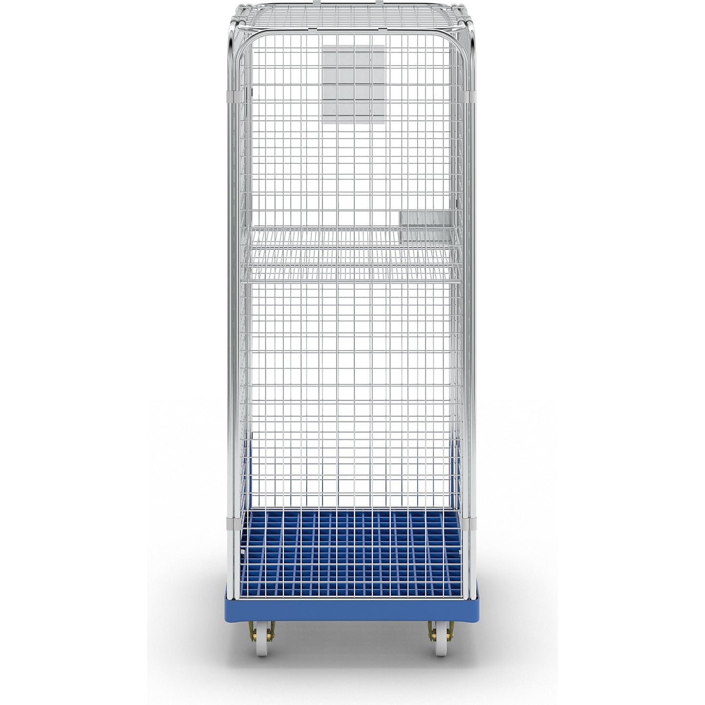 SAFE roll container, HxWxD 1800 x 720 x 810 mm, blue transport dolly.