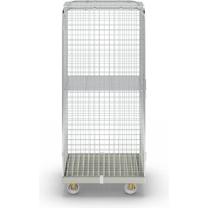 SAFE roll container, HxWxD 1800 x 720 x 810 mm, grey transport dolly.