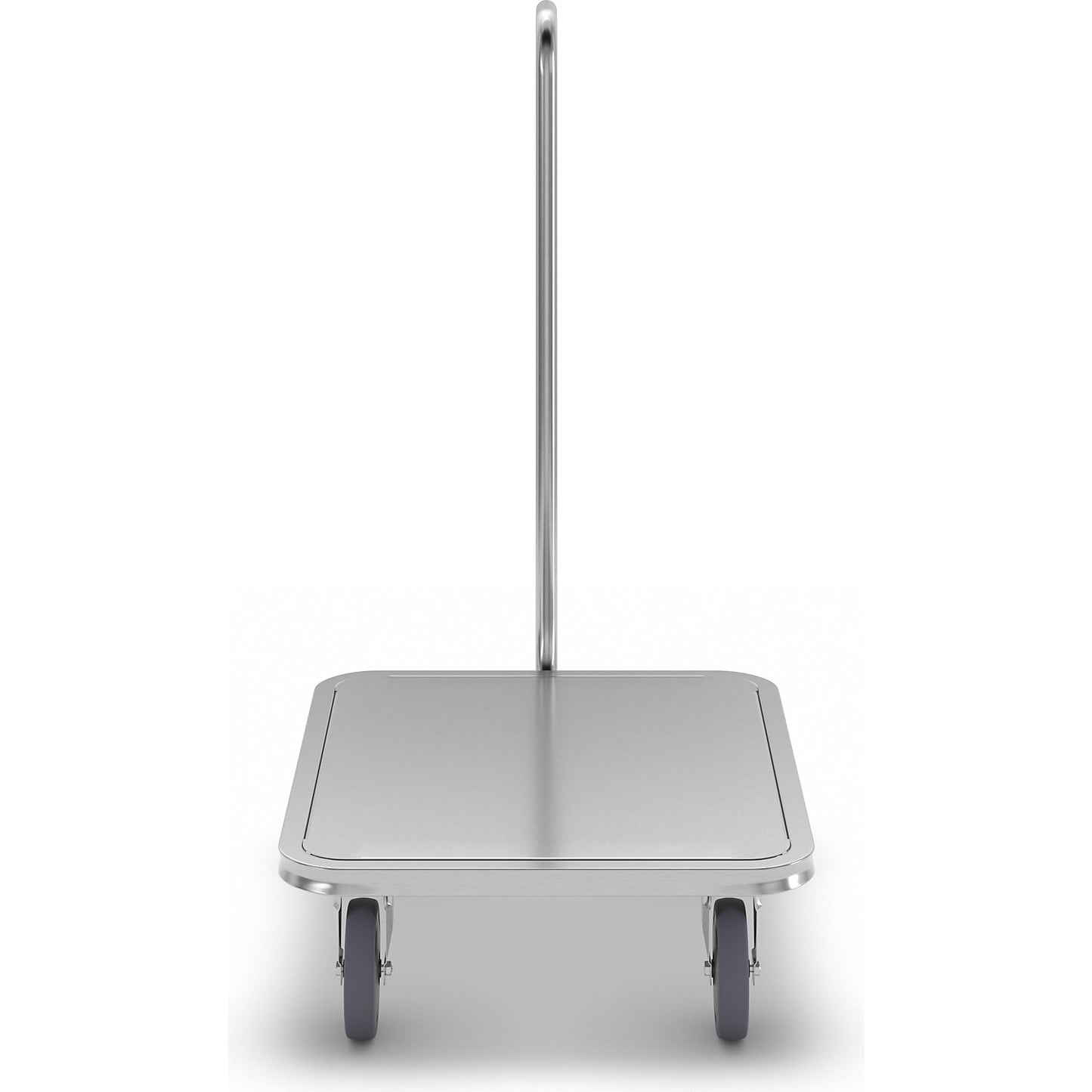 Stainless steel four wheeler, stainless steel wheels, max. load 250 kg.