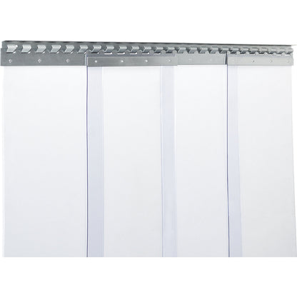 Strip curtain, price/m², width x thickness 300 x 3 mm, overlap 1 hook = 54 mm.