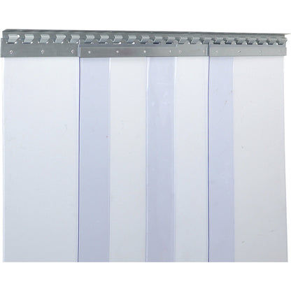 Strip curtain, price/m², width x thickness 300 x 3 mm, overlap 2 hooks = 95 mm.
