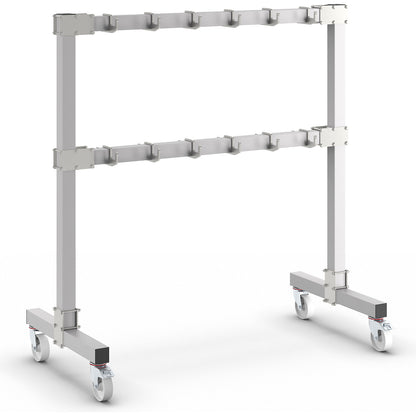 Lifting sling rack, mobile, height 1965 mm.