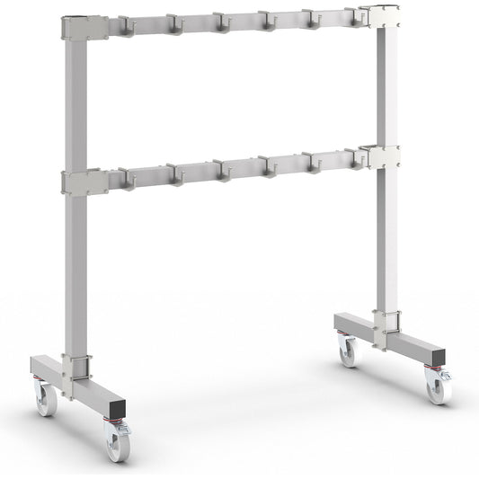 Lifting sling rack, mobile, height 1965 mm.