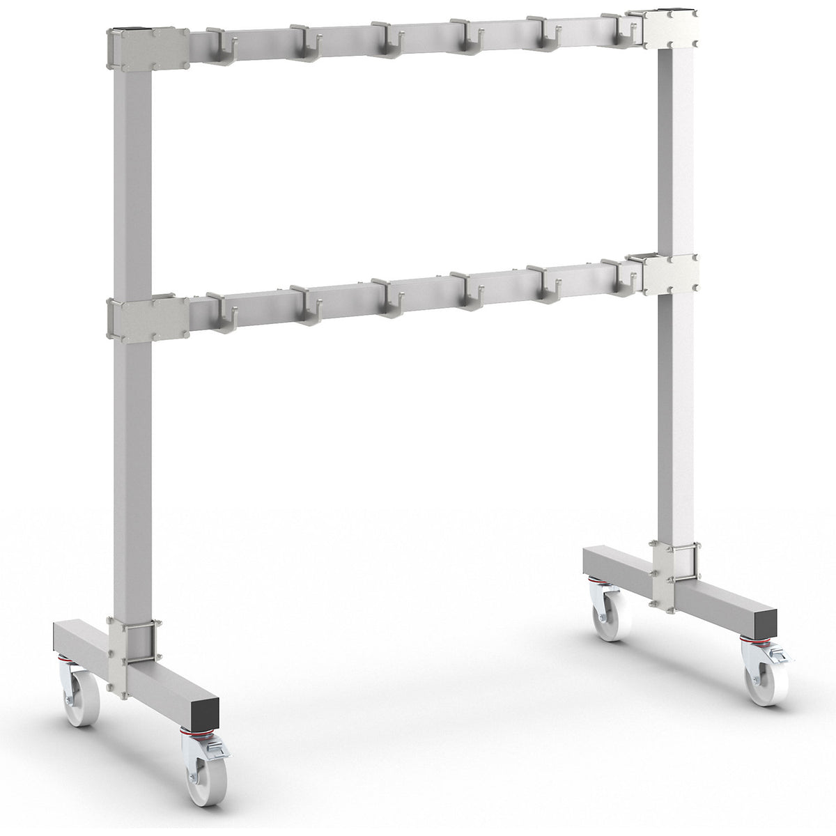 Lifting sling rack, mobile, height 1965 mm.