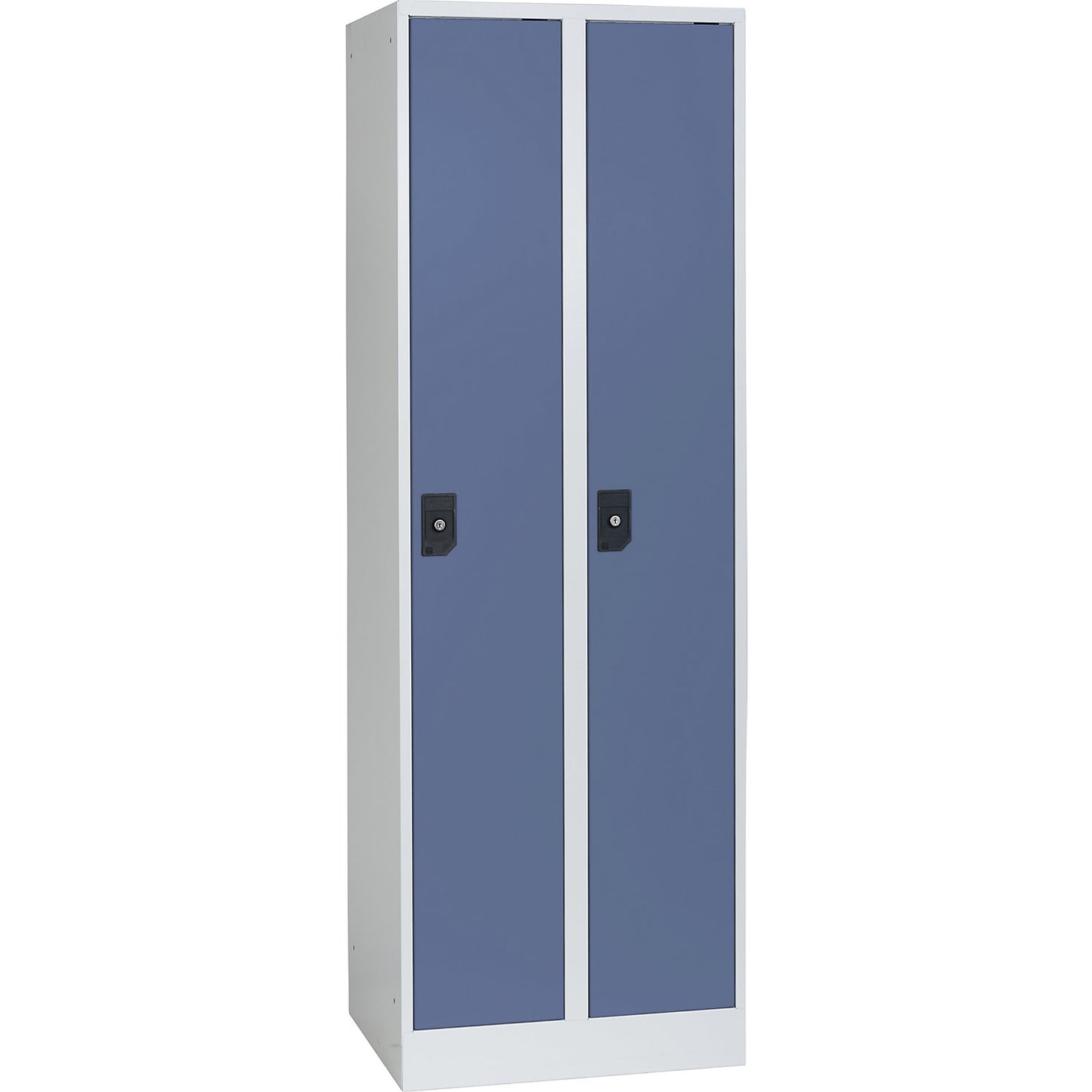 Stuttgart locker, 2 compartments, W 600 mm, light grey / pigeon blue.