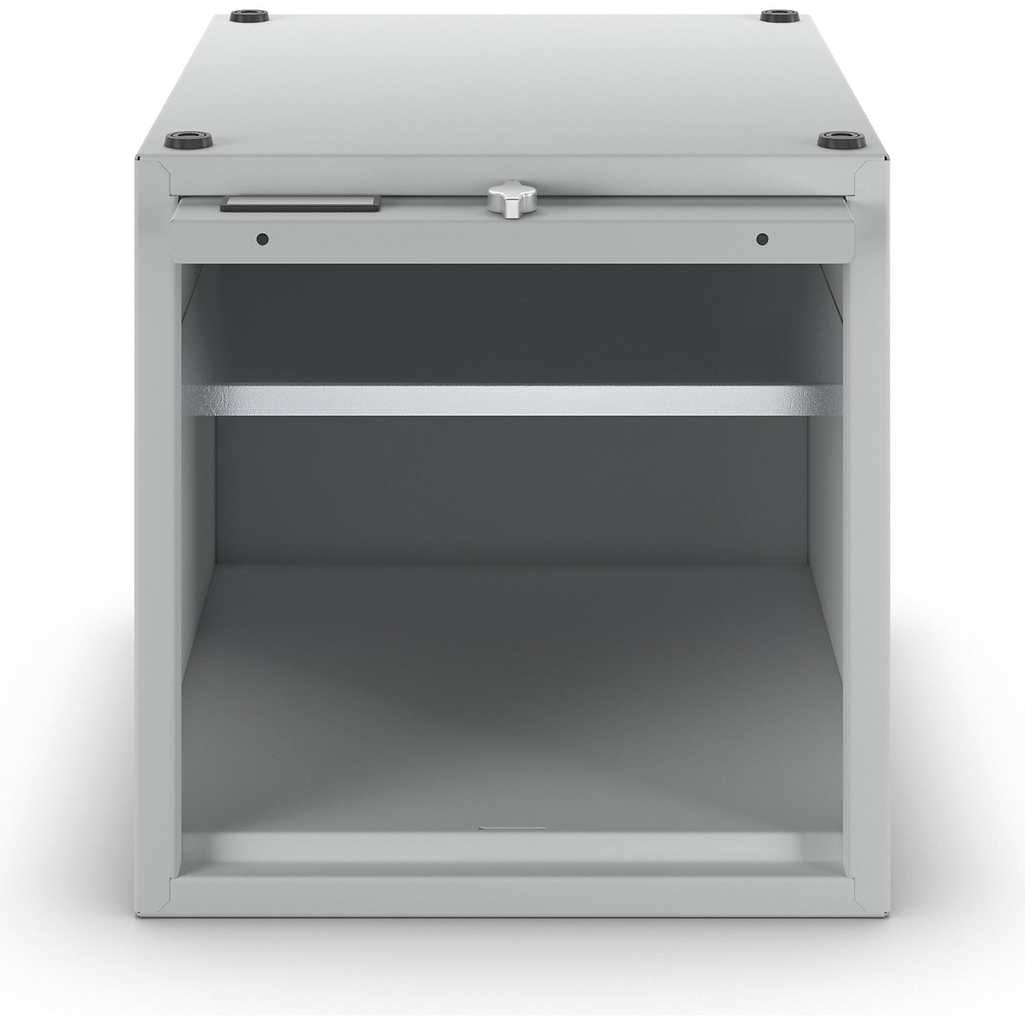 Köln individual locker, extendable, HxWxD 400 x 400 x 500 mm, for padlock, door light grey.
