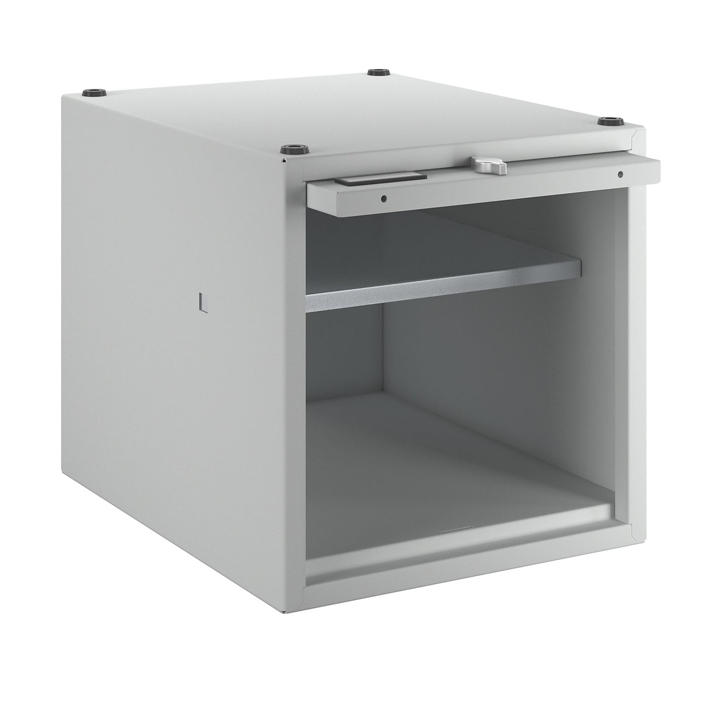 Köln individual locker, extendable, HxWxD 400 x 400 x 500 mm, for padlock, door light grey.