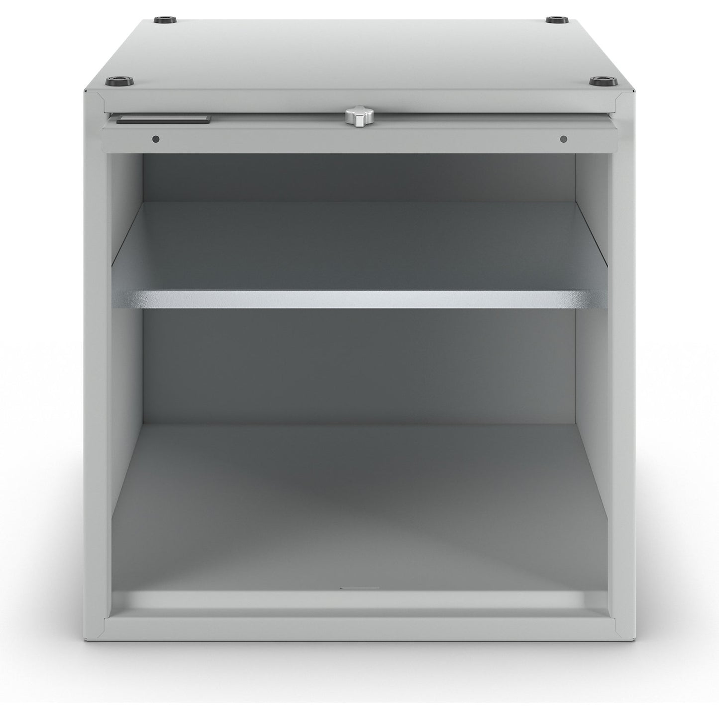 Köln individual locker, extendable, HxWxD 500 x 500 x 500 mm, for padlock, door light grey.