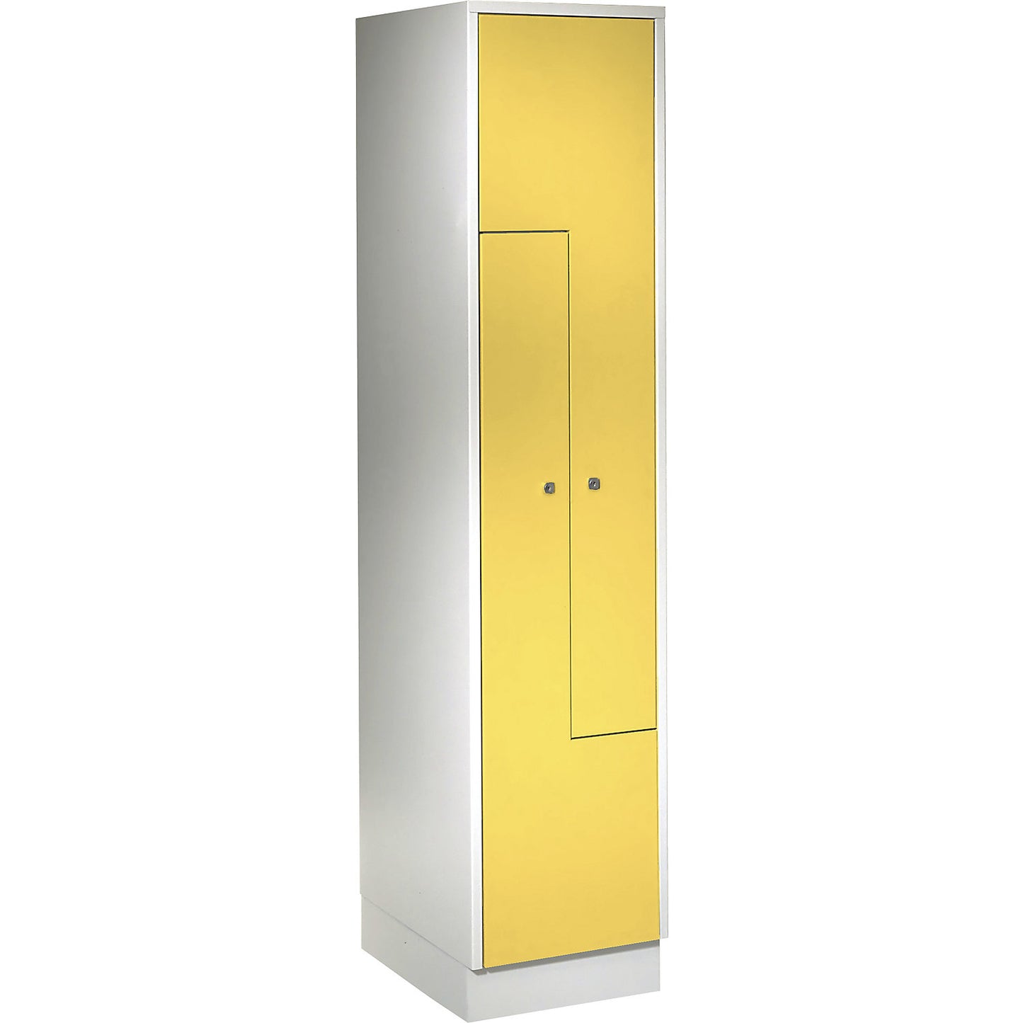 München Z locker, 1 compartment, W 400 mm, doors zinc yellow.