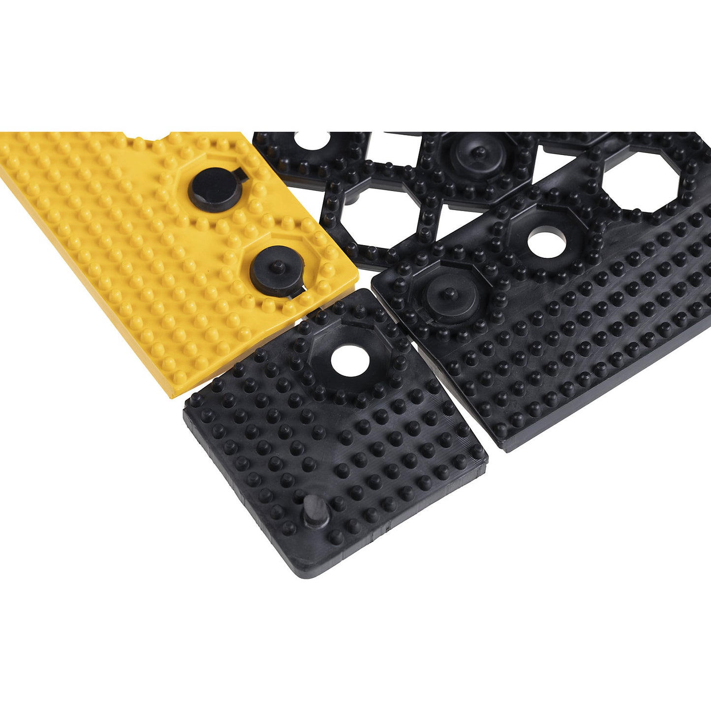 Corner element, LxW 60 x 60 mm, pack of 4, black.
