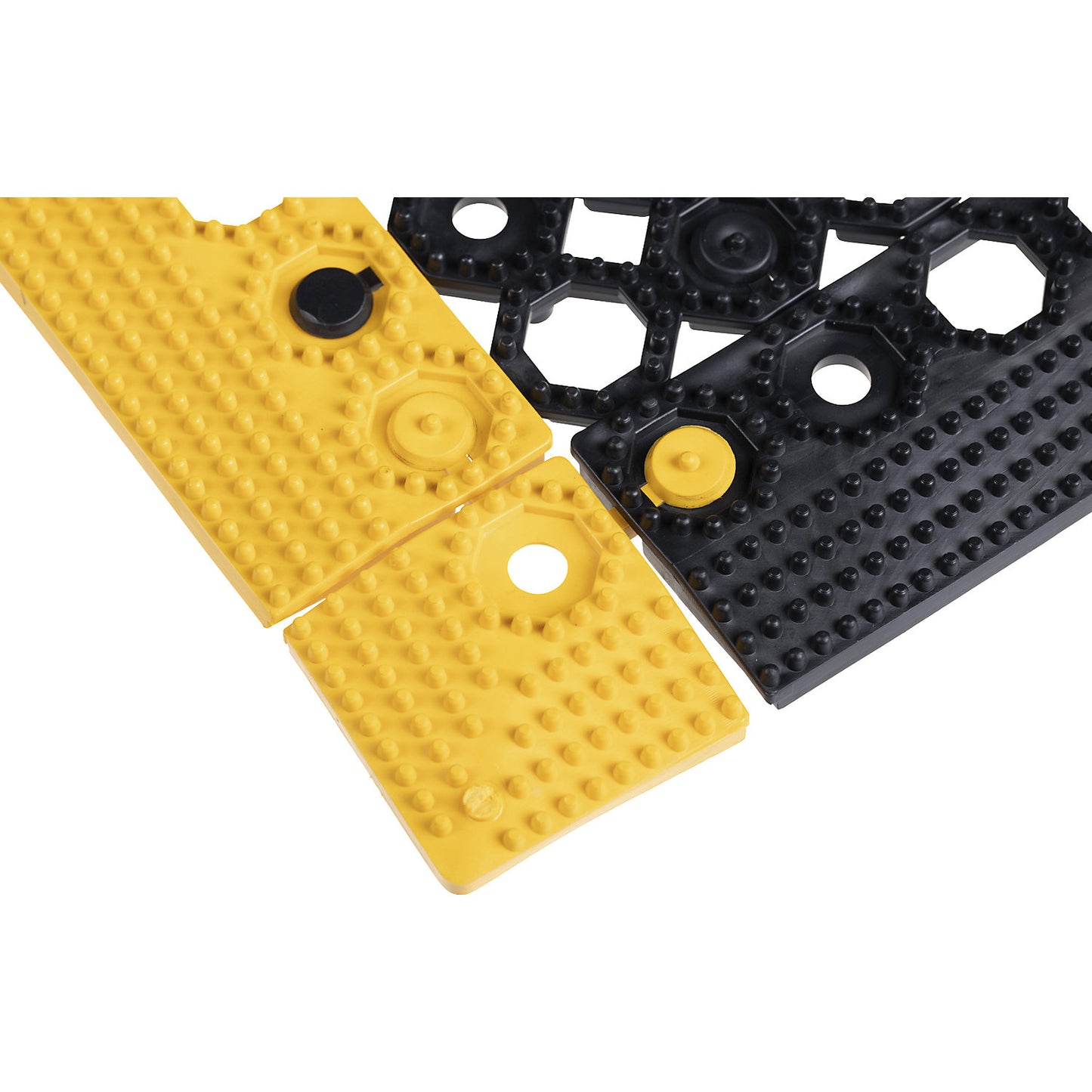 Corner element, LxW 60 x 60 mm, pack of 4, yellow.
