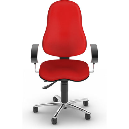 SITNESS 10 office swivel chair, with adjustable armrests, red.