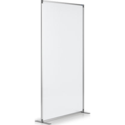Room divider, with matt polycarbonate pane, HxWxD 1800 x 1000 x 350 mm.