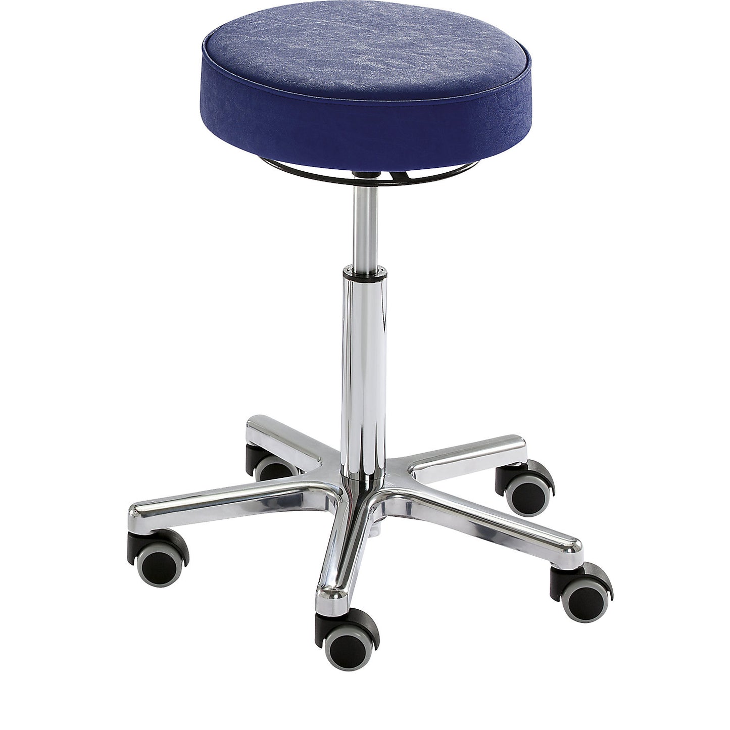 UNI stool, vinyl seat, atoll blue cover.