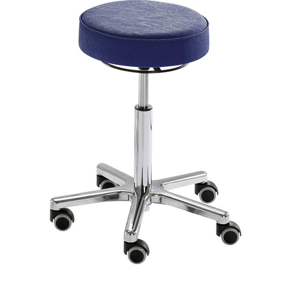 UNI stool, vinyl seat, atoll blue cover.