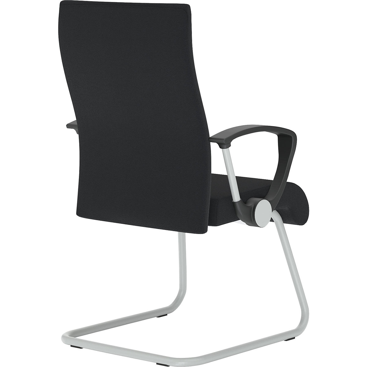 Visitors' chair, black, fabric.