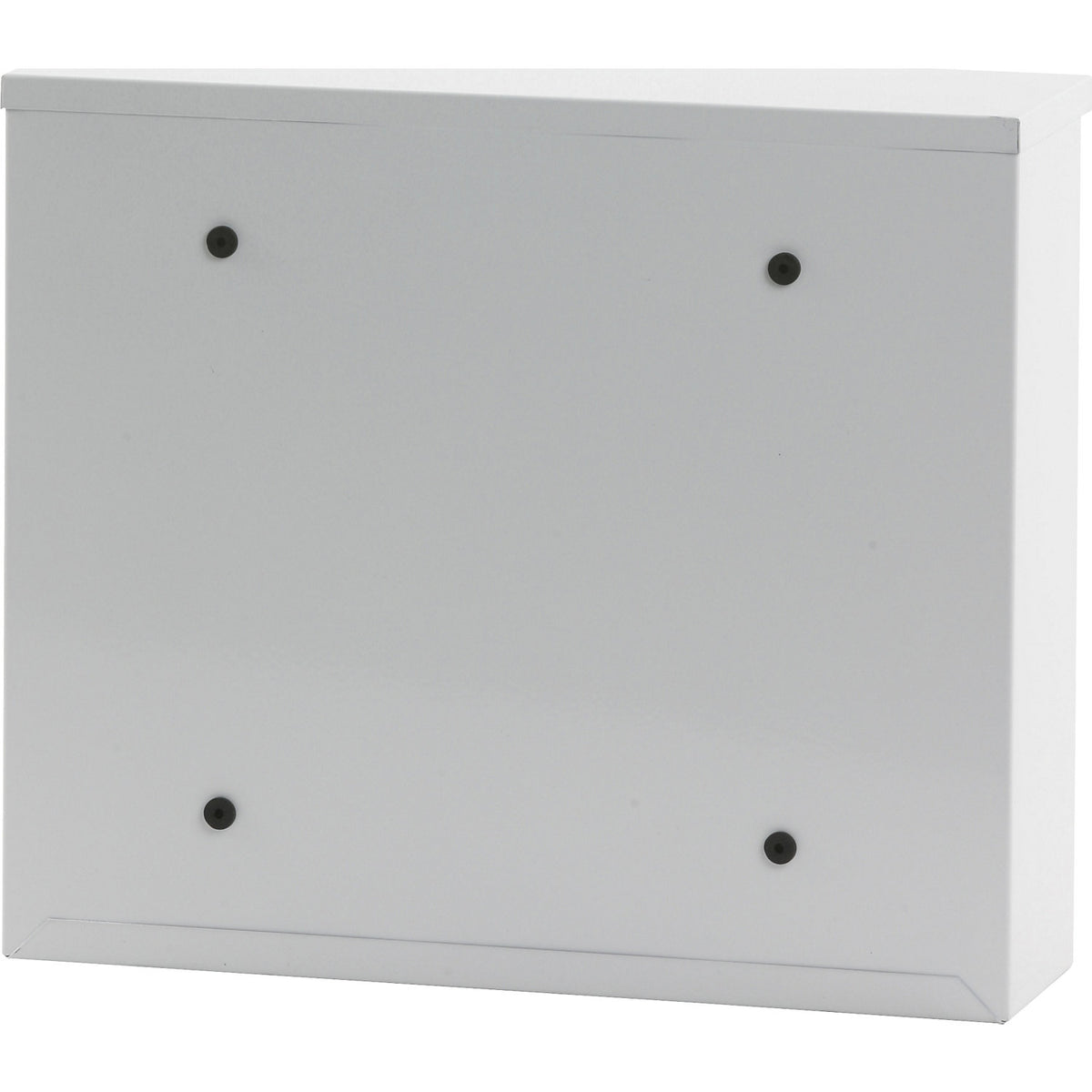 Letter box, with level roof, HxWxD 320 x 360 x 100 mm, sheet steel, powder coated, pure white RAL 9010.