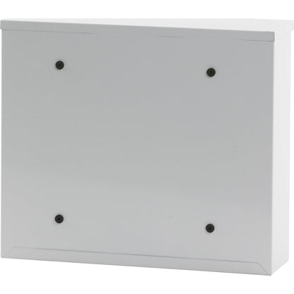 Letter box, with level roof, HxWxD 320 x 360 x 100 mm, sheet steel, powder coated, pure white RAL 9010.