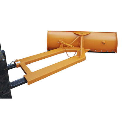 Snow plough for forklifts, rubber scraping edge, blade width 2100 mm.