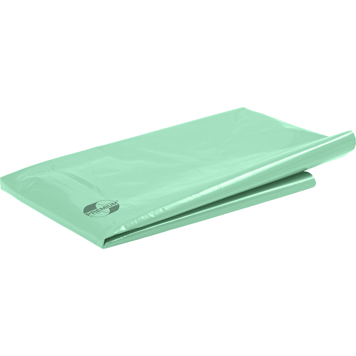 PREMIUM large capacity waste sacks, LDPE, 240 l, LxWxH 650 x 550 x 1350 mm, 80 µm, green-transparent, pack of 100.