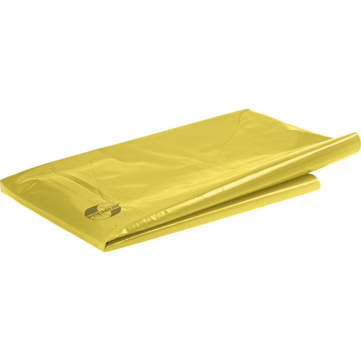 PREMIUM large capacity waste sacks, LDPE, 240 l, LxWxH 650 x 550 x 1350 mm, 80 µm, yellow-transparent, pack of 100.