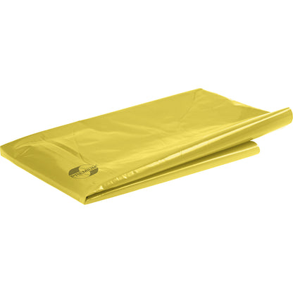PREMIUM large capacity waste sacks, LDPE, 240 l, LxWxH 650 x 550 x 1350 mm, 80 µm, yellow-transparent, pack of 100.