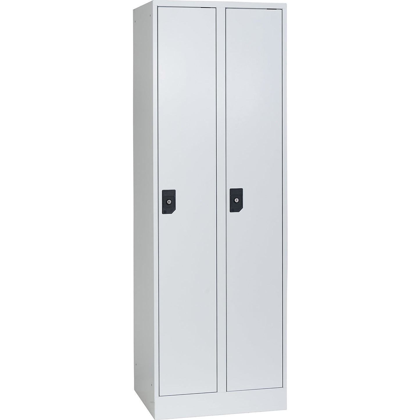 Stuttgart locker, 2 compartments, W 600 mm, light grey / light grey.
