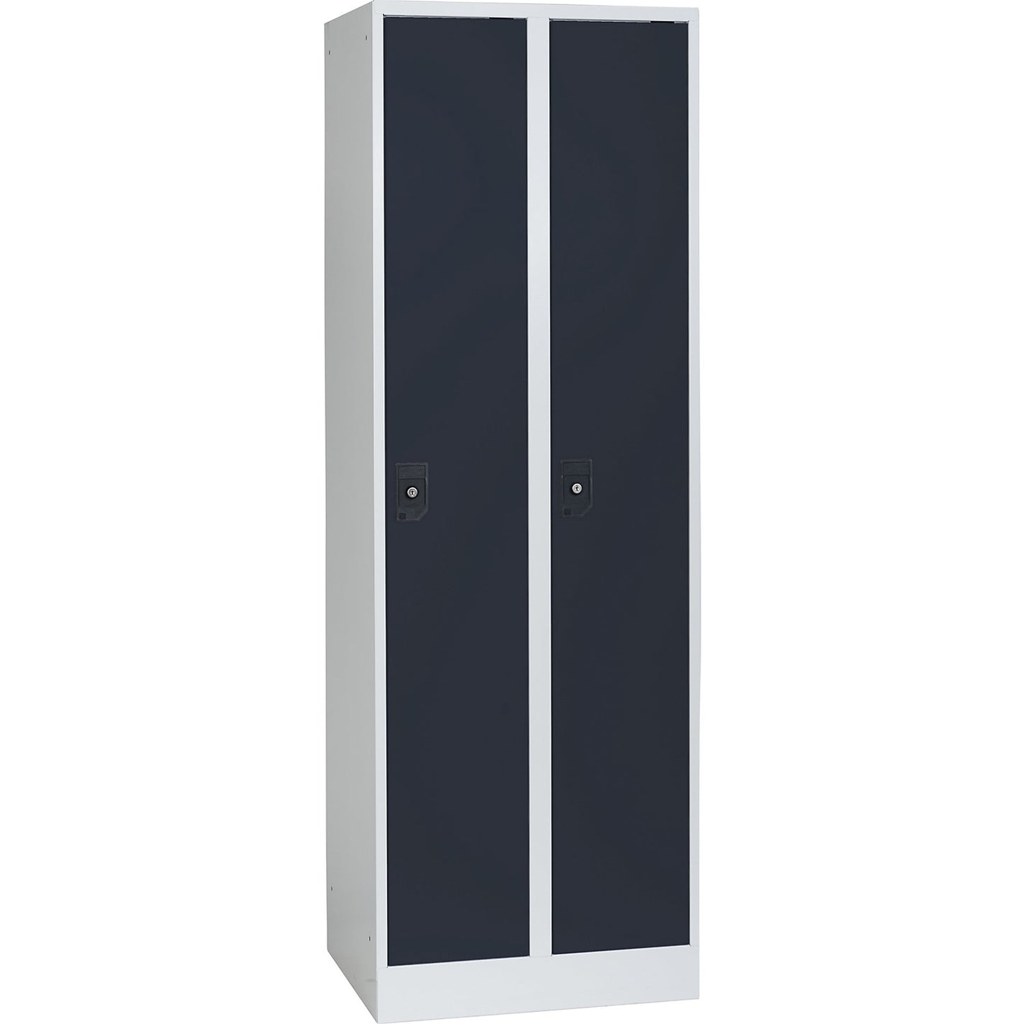 Stuttgart locker, 2 compartments, W 600 mm, light grey / anthracite grey.