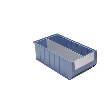 Longitudinal divider, grey, for LxH 400 x 90 mm, pack of 10.