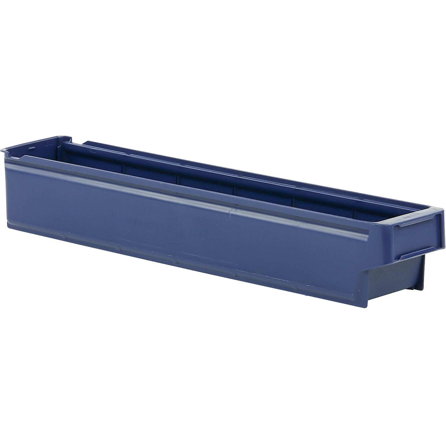 Shelf bin made of polypropylene, blue, LxWxH 600 x 115 x 100 mm, pack of 16.