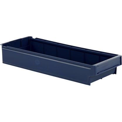 Shelf bin made of polypropylene, blue, LxWxH 600 x 230 x 100 mm, pack of 8.