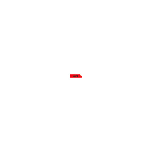 D1 labelling tape, width 9 mm, black on red, pack of 5.