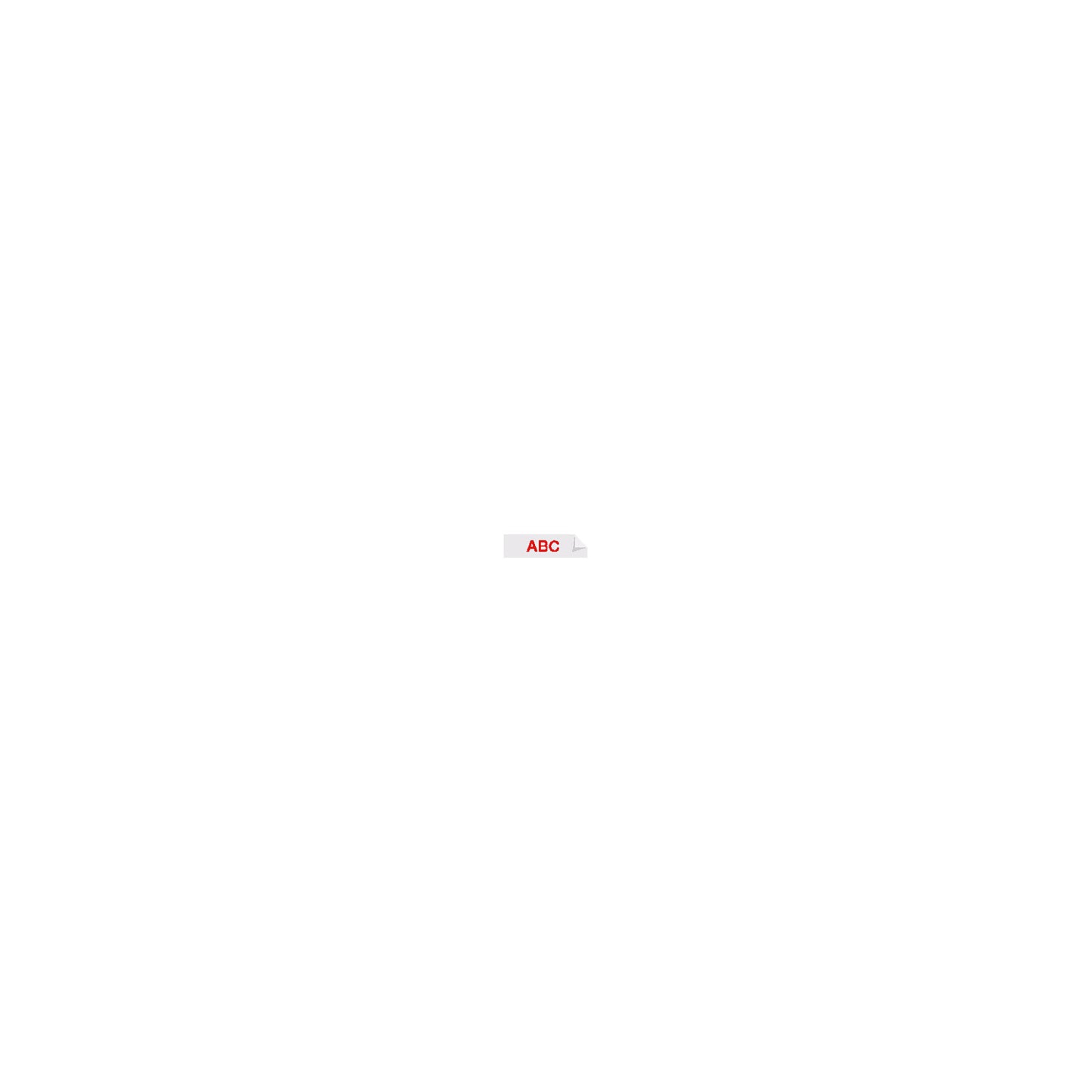 D1 labelling tape, width 12 mm, red on white, pack of 5.