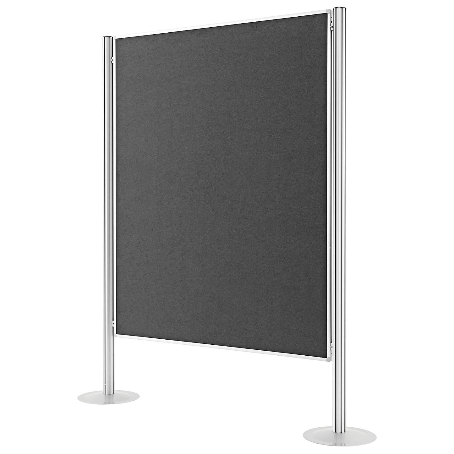 Presentation board set, felt, grey, 3 pinboards, 4 columns.