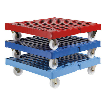 Transport dolly XL, max. load 500 kg, LxWxH 810 x 720 x 195 mm, light blue.